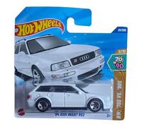 Hot Wheels '94 Audi Avant RS2, 70s vs 90s Series, White Die-Cast Model Car, 29/250