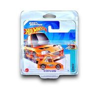 Hot Wheels '94 Toyota Supra (Orange) 3/5 Tooned - 2023-211/250 (Short Card) - COMES IN A KLAS CAR KEEPER PROTECTIVE COLLECTORS CASE - HKG62