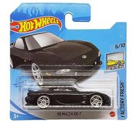 Hot Wheels - '95 Mazda RX-7 - Factory Fresh 6/10 - GRY28 - Short Card - Black - Mattel 2021