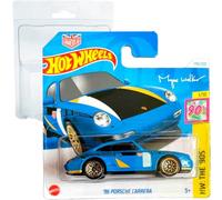 Hot Wheels '96 Porsche Carrera Myles Walker HW: The 90's 1/10 (174/250) HTB03 Blue 2024 + Protector Short Card Frikimonkey