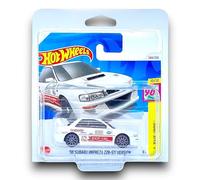 Hot Wheels '98 Subaru Impreza 22B-STi Version (White & Red) 10/10 HW: The '90s - 2024-244/250 (Short Card) - includes a KLAS Car Keeper Protector Case - HTB12