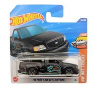 Hot Wheels '99 Ford F-150 SVT Lightning, 7/10 HW Hot Trucks, Black Die-Cast Model Car, 94/250