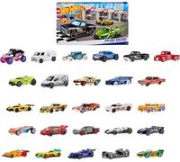 ABC Racers, 26 Hot Wheels Cars in 1:64 Scale with Letters of the Alphabet, Learn to Spell & Read with Hot Wheels Toy Cars, HKL76
