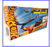 Hot Wheels Mega Rally Track Set Includes 2 Die Cast Cars Brand New