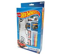 BLADEZ Hot Wheels Activity Set, Arts and Crafts, Licensed Stationary Set with pens and Stickers, 150+ Pieces, Creative Maker Kitz Toyz