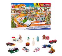 Hot Wheels Advent Calendar 8 Hot Wheels Cars and 16 Winter-Themed Accessories...