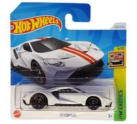 Hot Wheels Age 3+ - '17 Ford GT - HW Exotics 9/10 - HTC26 - Short Card - Super Sports Car - White - Mattel 2024 - 1:64