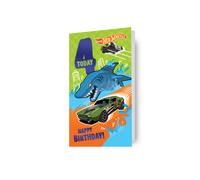 Hot Wheels Age 4 Birthday Card