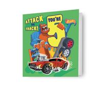 HOT WHEELS BIRTHDAY CARD AGE 5 HAPPY 5TH BIRTHDAY CARD
