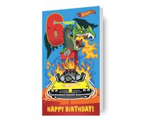 HOT WHEELS BIRTHDAY CARD AGE 6 HAPPY 6TH BIRTHDAY CARD