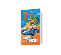 Hot Wheels Age 7 Birthday Card