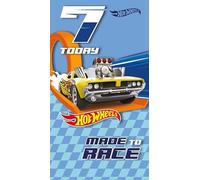 Hot Wheels Age 7 Birthday Card