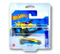 Hot Wheels Airuption (Yellow, Black & Turquoise) 1/5 Sky Show 2023-19/250 (Short Card) *** COMES IN A KLAS CAR KEEPER PROTECTIVE COLLECTORS CASE *** HKK51