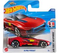 Hot Wheels Alpha Pursuit, Die-Cast Model Car, Red, 1:64 Scale