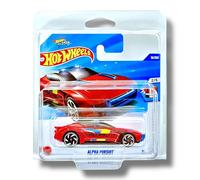 Hot Wheels Alpha Pursuit (Red, Blue & Yellow Let's Race) 2/5 HW First Response - 2025-18/250 (Short Card) - includes a KLAS Car Keeper Protector Case - HYX49