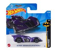Hot Wheels - Arkham Asylum Batmobile - Batman 2/5 - HCW63 - Short Card - Purple Metallic - DC - Mattel 2022