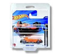 Hot Wheels Arrow Dynamic (Transparent Orange & Black) 5/10 X-Raycers - 2025-64/250 (Short Card) - includes a KLAS Car Keeper Protector Case - HYX98