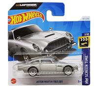 Hot Wheels - Aston Martin 1963 DB5 - HW Screen Time Age 3+ 7/10 - HTB36 - Short Card - 007 James Bond - 60 Goldfinger Sixty Years - Mattel 2024 - 1:64