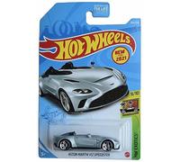 Hot Wheels Aston Martin V12 Speedster, HW Exotics, 1:64 Scale Die-Cast Car, Silver, 243/250, Kid, Car, 1.5"W x 2.5"L x 1"H, 3+ Years, Unisex