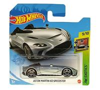 Hot Wheels - Aston Martin V12 Speedster - HW Exotics 9/10 - GRX58 - Short Card - Metallic Silver - Mattel 2021