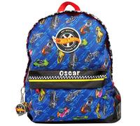 Hot Wheels Backpack Personalised Kids Bag Rucksack School Cars Multi