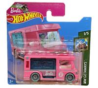 Hot Wheels Barbie Dream Camper HW Getaways 1/5 - 2021 Short Card Pink Gift Idea