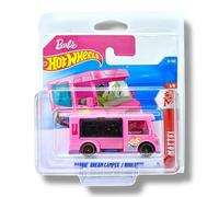 Hot Wheels Barbie Dream Camper (Pink) 1/5 Mattel - 2026-21/250 (Short Card) - includes a KLAS Car Keeper Protector Case - JJH96