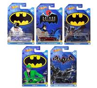 Hot Wheels Batman 2022 Batmobile Complete Set of 5 Diecast Vehicles Mix 4 from HDG89-956D Release Bundle