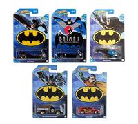 Hot Wheels Batman 2023 Batmobile Complete Set of 5 Diecast Vehicles Mix 1 from HDG89-956E Release