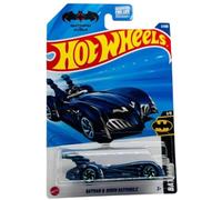 Hot Wheels Batman and Robin Batmobile Die-Cast Car, Blue, 1:64 Scale, Batman Series 1/5, Metal