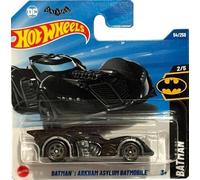 Hot Wheels Batman Arkham Asylum Batmobile Black HYX81 - Licensed DC Model - Batman Series 2025 - 1:64