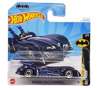 Hot Wheels - Batman & Robin Batmobile - Batman 2/5 - HTD51 - Short Card - DC - Dark Blue - Mattel 2024-1:64