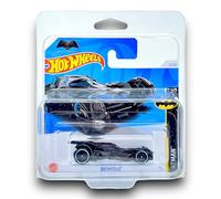 Hot Wheels Batmobile (Black) 1/5 Batman - 2024-2/250 (Short Card) - COMES IN A KLAS CAR KEEPER SHORT CARD PROTECTOR CASE - HTB21