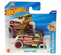 Hot Wheels - Birthday Burner - HW Celebration Racers 5/10 - JBC26 - Short Card - TH Treasure Hunt - Happy Birthday - Mattel 2025-1:64