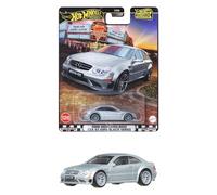 Hot Wheels Boulevard 2008 Mercedes-Benz CLK 63 AMG Black Series Ride On Toy Mini Car Ages 3+ Silver JBL07