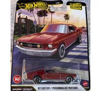 Hot Wheels Boulevard '67 Mustang Vehicle Vehicle Toy Custom for Vehicles Ages 3 and Up, Red JHW40
