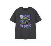 Hot Wheels Boy's Big Action Short Sleeved T-Shirt | Boys Grey | Official | Size: 5-6 Years Hot Wheels Grey 5-6 Years