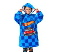 Hot Wheels Boy's Blanket Hoodie | Blue | Official Merch | Size: 6-8 Years Hot Wheels Blue 6-8 Years
