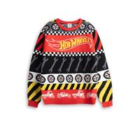 Hot Wheels Boy's Christmas Jumper | Multicoloured | Official Merch | Size: 3-4 Years Hot Wheels Multicolor 3-4 Years