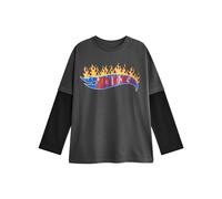 Hot Wheels Boy's Kids Long Sleeved T-Shirt (Grey) in Grey | Size: 3-4 Years Hot Wheels Grey 3-4 Years