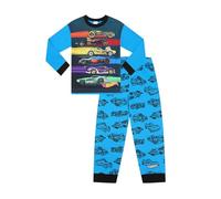 Hot Wheels Boys Long Pyjama Set Cars Pjs For Kids