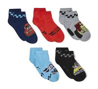 Hot Wheels Boys' Racing Car Shorty Socks Pack of 5, Assorted blue, 22-25 EU