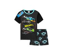 Hot Wheels Boy's Short Pyjama Set in Black | Size: 9-10 Years Hot Wheels Black 9-10 Years