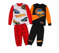 Hot Wheels Boys Short Pyjamas Pack of 2 - 100% Cotton Short Sleeve Top & Shorts - Kids PJ Set - Ages 18 Months-10 Years