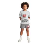 Hot Wheels Boys T-Shirt And Shorts Set - 2 Piece Grey Marl T-Shirt And Grey Shorts Cotton Rich Short Sleeve Crew Neck Racing Graphic Elasticated Waist Daywear Outfit