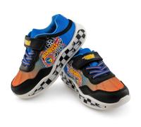 Hot Wheels Boys Trainers, Kids Easy Strap Fastening Trainers Sports Shoes, Lightweight Casual Sneakers, Official Merchandise (UK Footwear Size System, Little Kid, Numeric, Medium, 7)