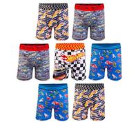 Hot Wheels Boys' Underwear Multipacks Available in Sizes 2/3t, 4t, 4, 6, 8 and 10, 7-pack Athletic Boxer Brief, 4 Years