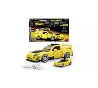 Mattel Brick Shop Hot Wheels Speed Series Building Set, '07 Honda S2000 with 257 Pieces, Realistic Details and Custom Decals, Adult Collectors and Kids Ages 10+, JFR88