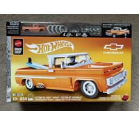 Mattel Brick Shop Hot Wheels Elite Series Building Set, Custom ’62 Chevy Pickup with 858 Pieces, Realistic Details and Custom Decals, Adult Collectors and Kids Ages 10+, JFT20