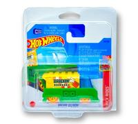 Hot Wheels Brickin' Delivery (Green & Yellow) 3/5 Brick Rides 2023-58/250 (Short Card) - COMES IN A KLAS CAR KEEPER PROTECTIVE COLLECTORS CASE - HKG31